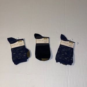 Gold Toe Men’s Sock Size 9-11 Shoe Size 6-9 Dress Socks 3 Pairs